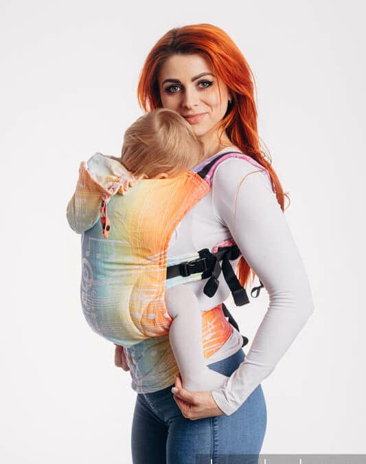 Porte-bébé physiologique Lennygo toddler  Symphony Rainbow Light – LENNYLAMB