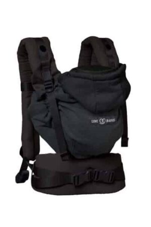 Porte-Bébé Physiologique Hoodie Carrier 2 Black - LOVE RADIUS